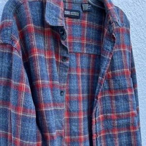Vintage Long Sleeve Flannel Shirt